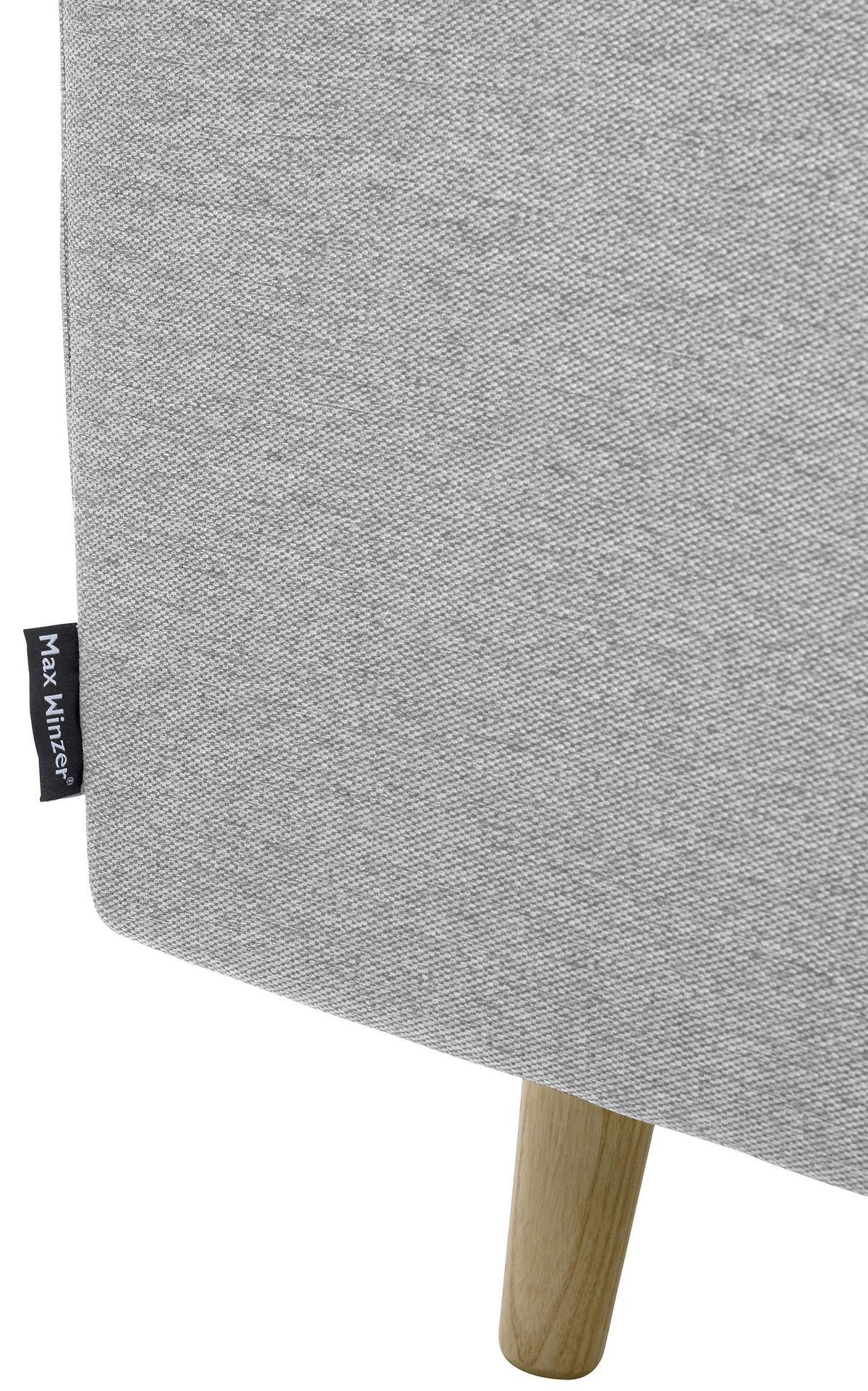 3-Sitzer-Sofa + Schlaffunktion Jasmin mit Armlehnen Hellgrau - Eschefarben/Hellgrau, MODERN, Textil (224/81/83cm) - Max Winzer