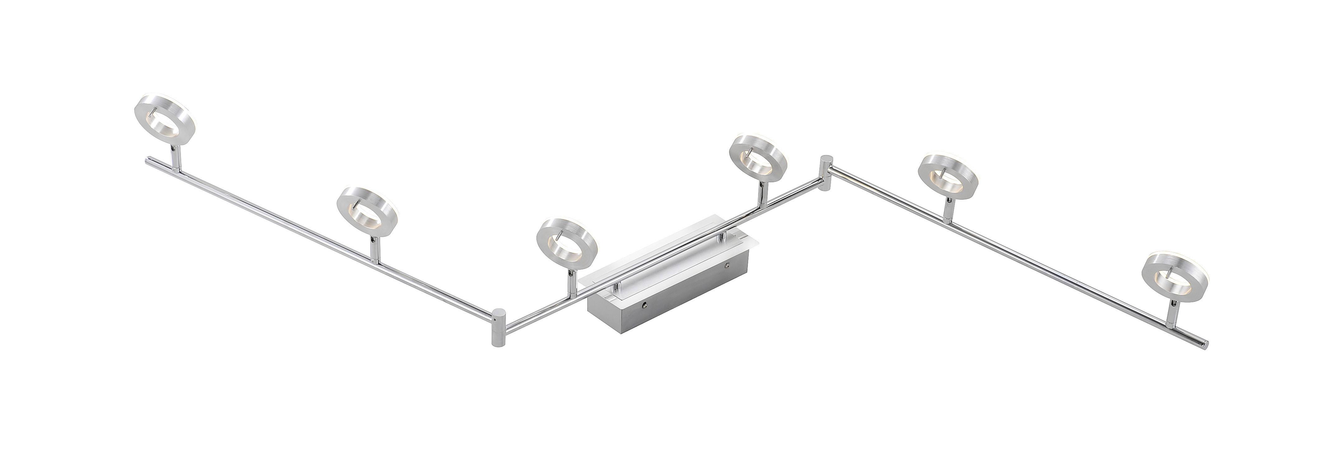 LED-Deckenleuchte 6787-96 Sileda - Alufarben, Design, Kunststoff/Metall (177/127/22cm) - Paul Neuhaus