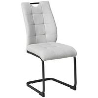 Schwingstuhl Chesterfield - Beige/Schwarz, LIFESTYLE, Textil/Metall (44/96/59cm) - MID.YOU