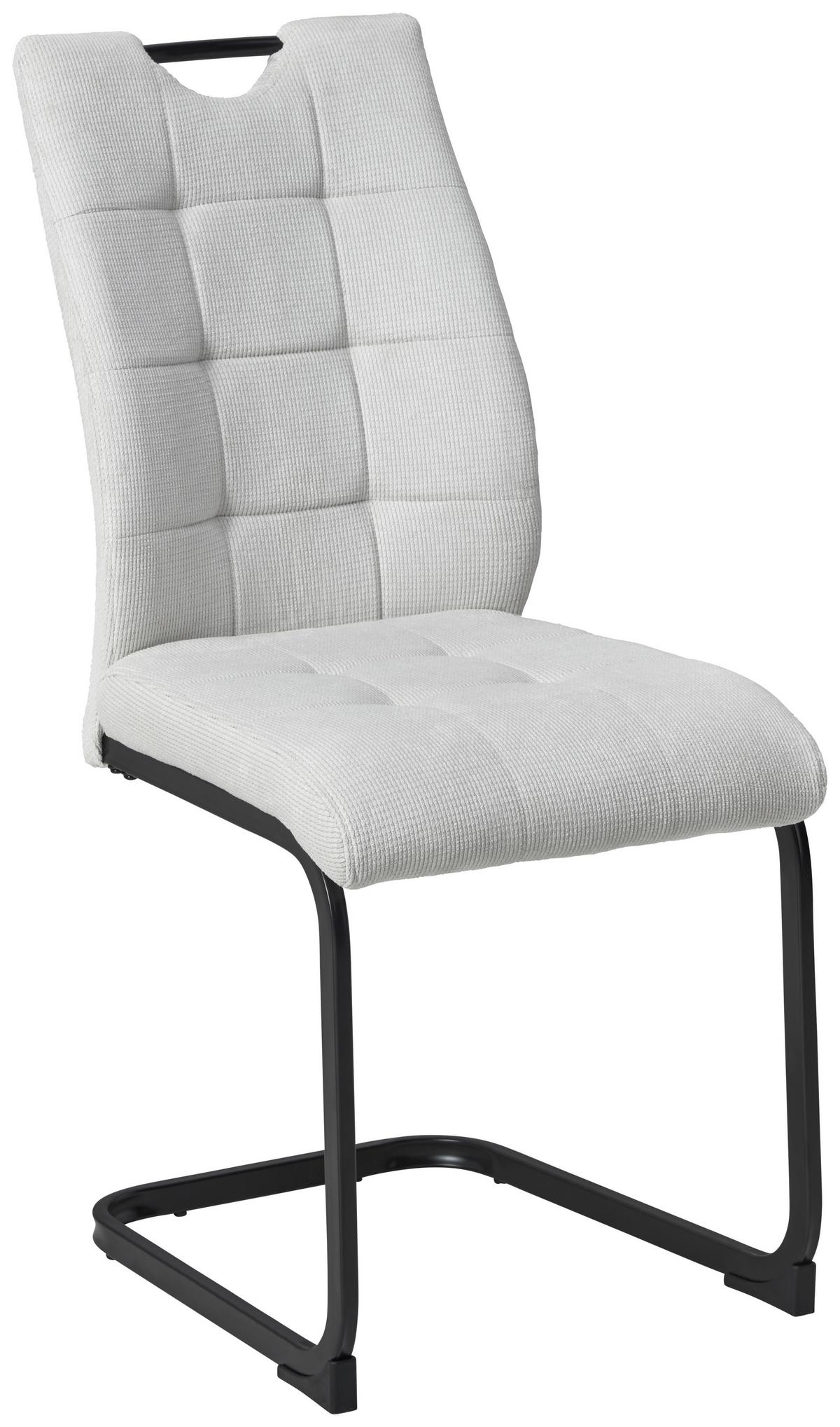 Schwingstuhl-Set Chesterfield - Beige/Schwarz, LIFESTYLE, Textil/Metall (44/96/59cm) - MID.YOU
