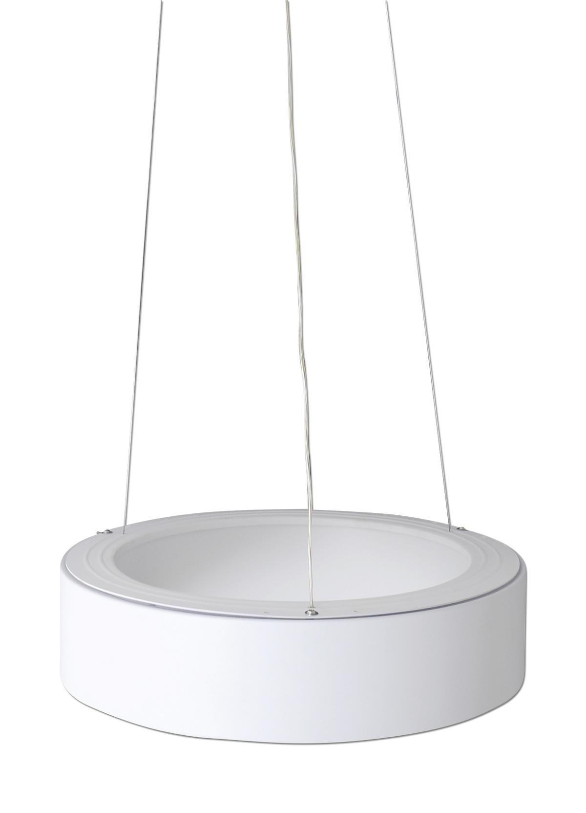 Led-hängeleuchte Carla H: 150 Cm Farbtemperaturwechsler - Weiß, Design, Kunststoff/Metall (45/150cm) - Näve