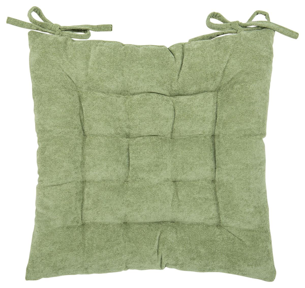 Sitzkissen Campino Olivgrün 40x40 cm Polyester - Olivgrün, MODERN, Textil (40/40/4cm) - Luca Bessoni