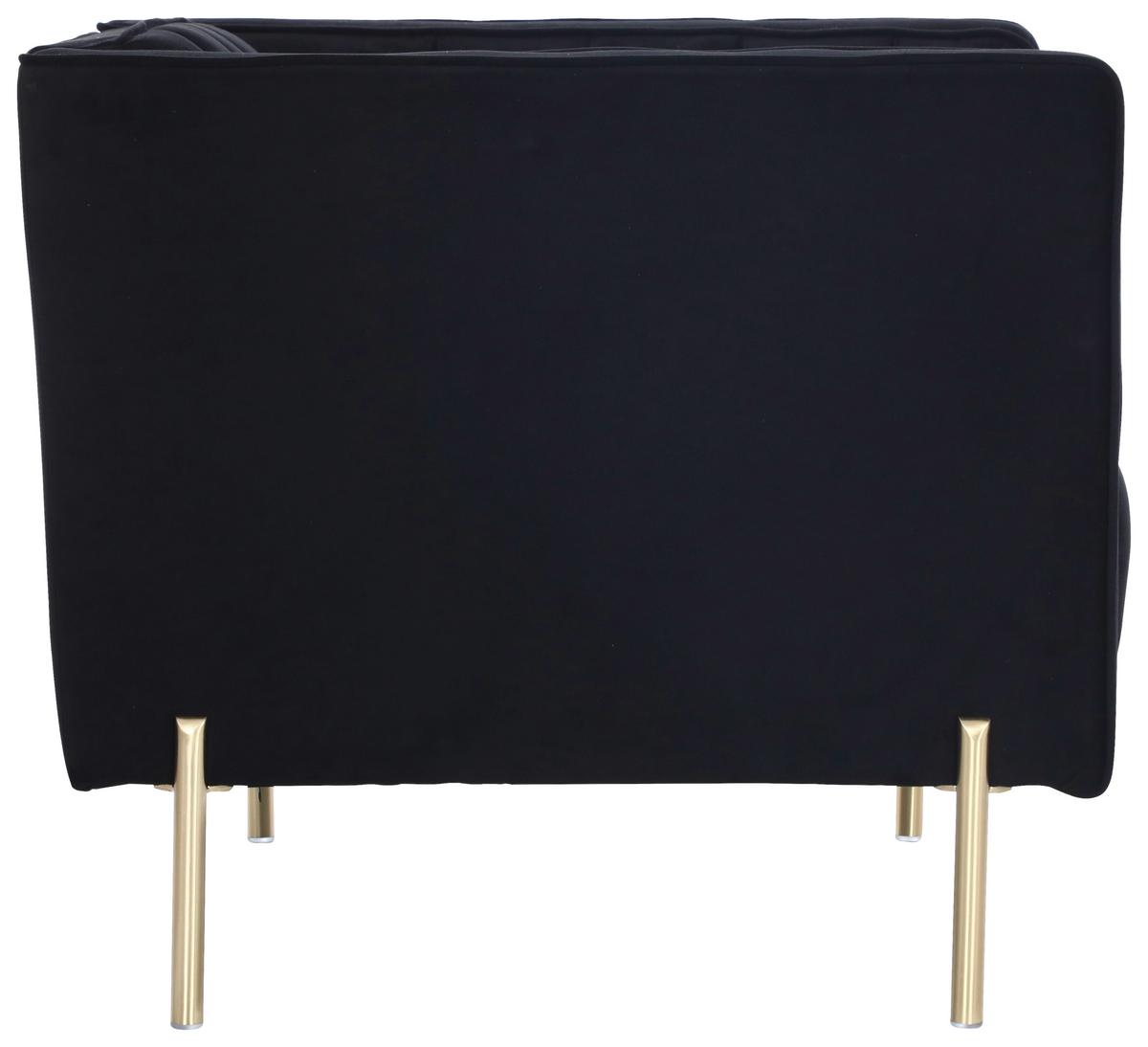 Fotel Sono 101/85 Cm - fekete, Design, textil (101/75/85cm) - Livetastic
