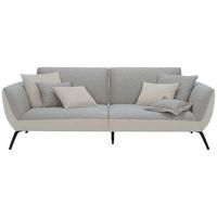 Veľká pohovka TRENDY, strieborná - čierna/strieborná, Modern, kompozitné drevo (260/93/124cm) - Premium Living