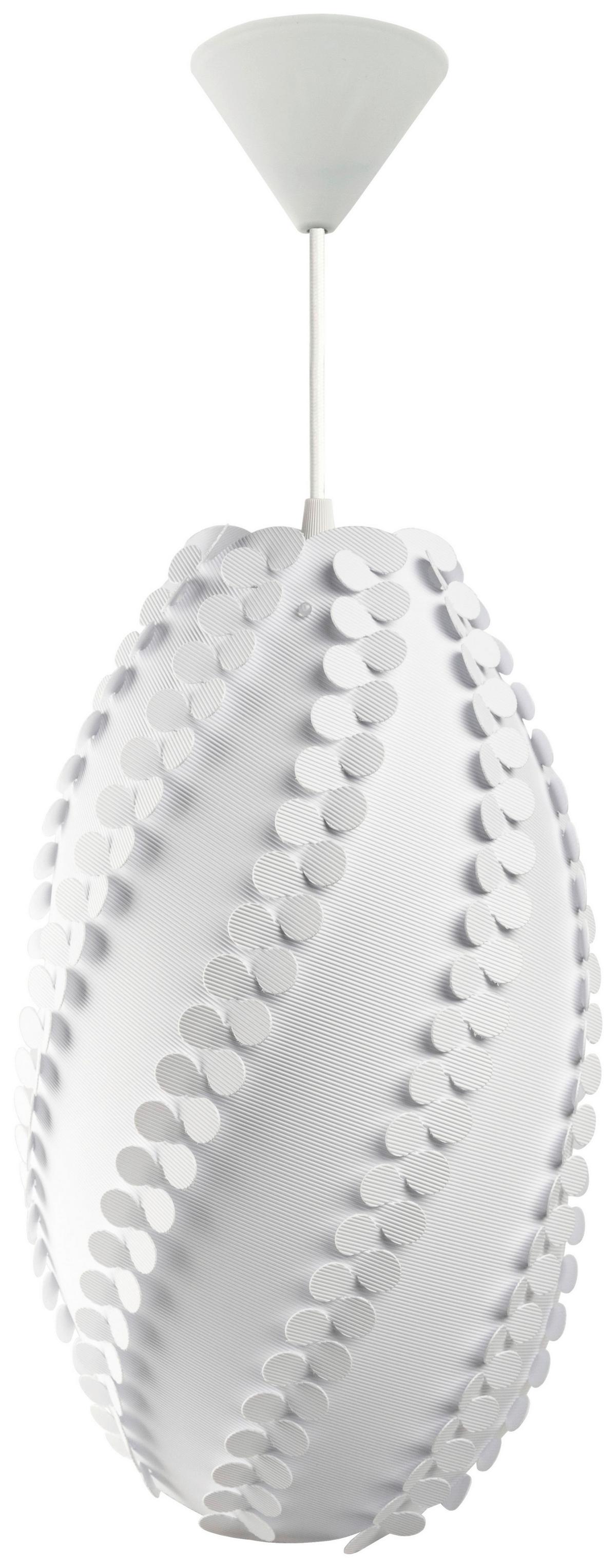 Hängeleuchte Raymond 110 Weiß B: 35 Cm - Weiß, Basics, Kunststoff (35/35/45cm) - Kayoom