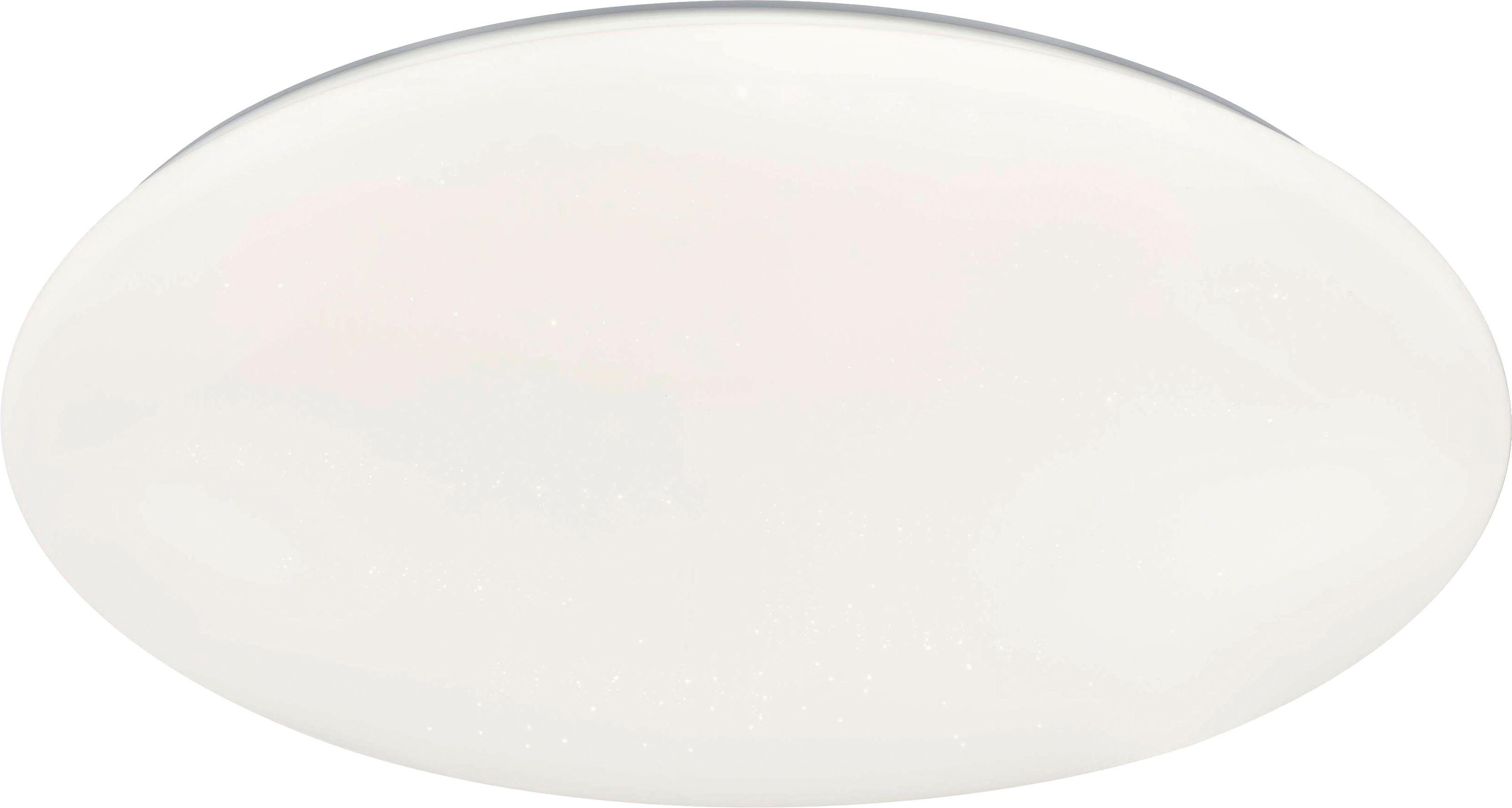 Led-deckenleuchte Johanna Ø 70 Cm Dimmbar Mit Fernbedienung - Weiß, Basics, Kunststoff/Metall (70/10cm) - Luca Bessoni