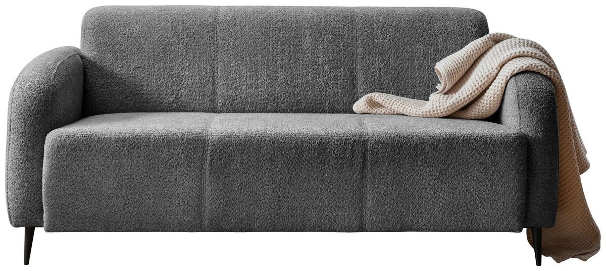 3-sitzer-sofa Marone Anthrazit B: 180cm - Anthrazit/Schwarz, MODERN, Textil (180/76/90cm) - Livetastic