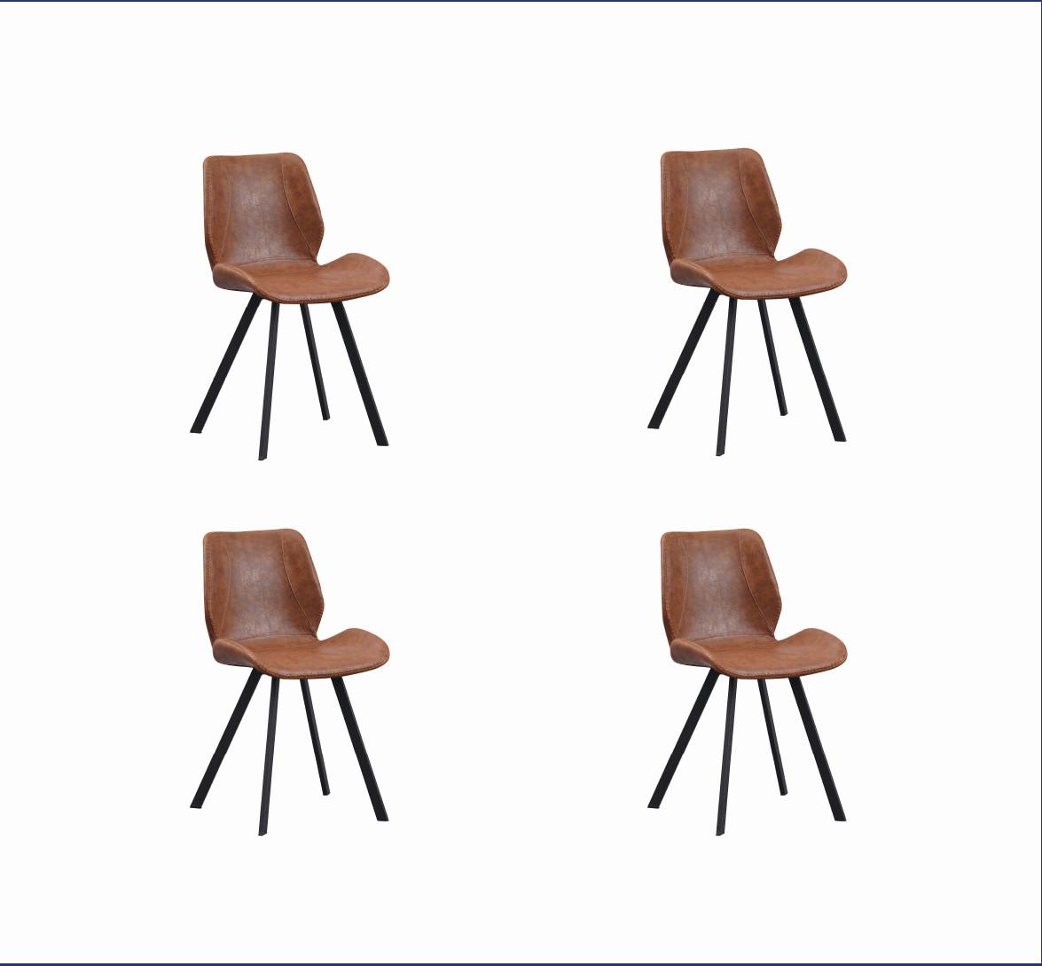 Stuhl-Set Barona Cognac B: 44 cm