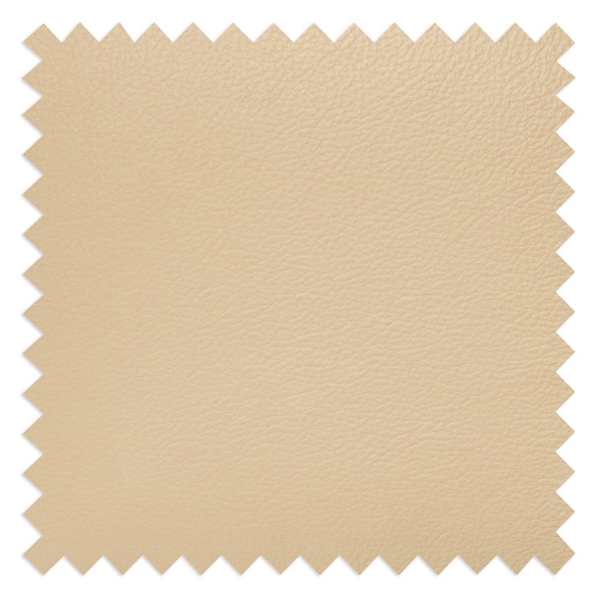 Ecksofa Nordic Beige S: 236x190 cm - Beige/Buchefarben, Design, Leder/Textil (236/190cm) - Livetastic