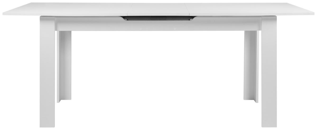 Esstisch Birmingham 80b - Weiß, MODERN, Holzwerkstoff (160-200/80/75cm) - MID.YOU
