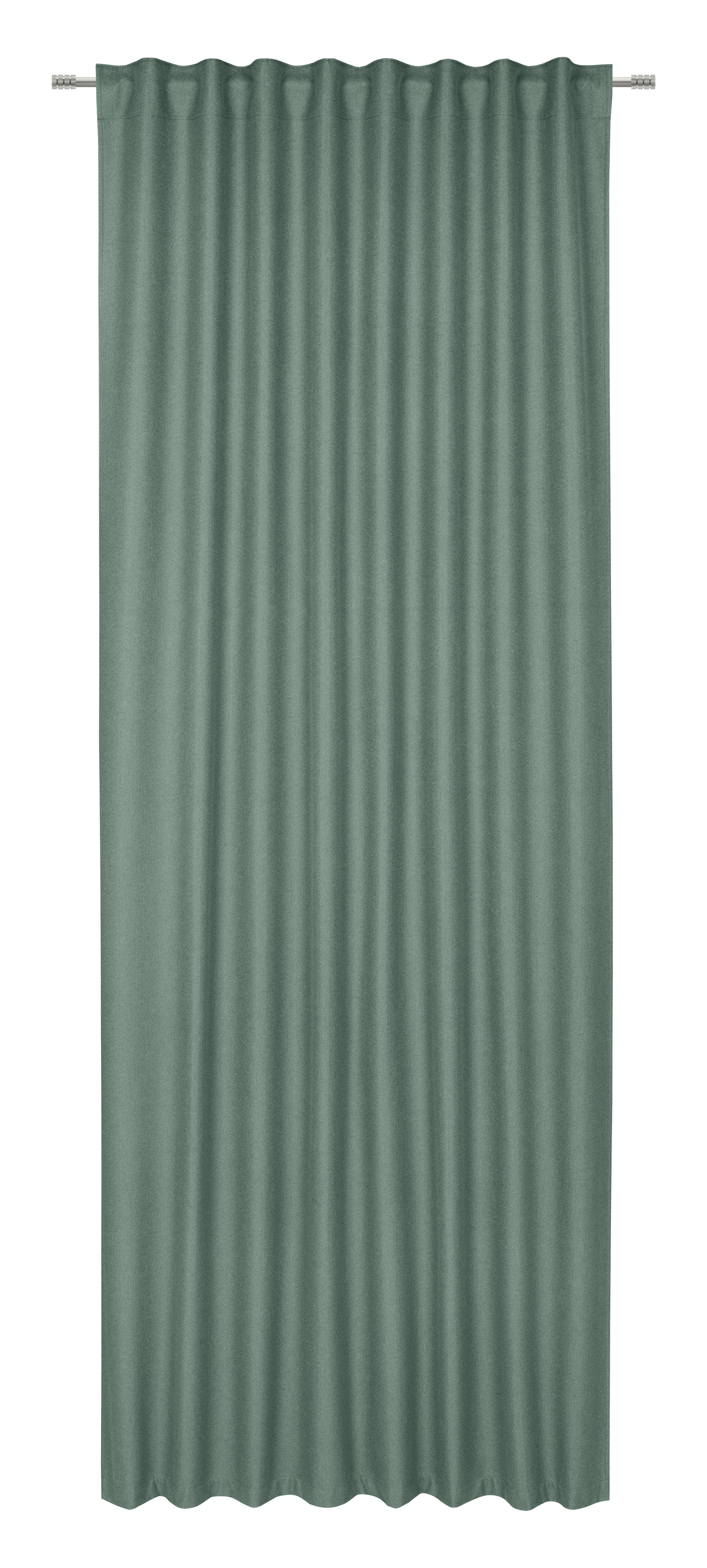 ZATEMŇOVACÍ ZÁVES Allan, zelená ca. 135x255cm - zelená, Romantik / Landhaus, textil (135/255cm) - Premium Living