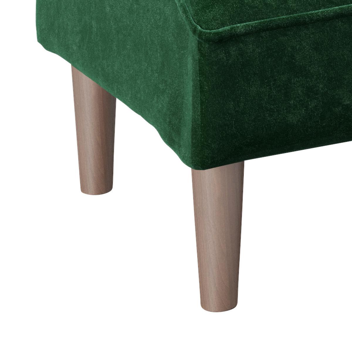 Polsterhocker Scarlett Grün Samt H: 43,5 Cm - Grün, KONVENTIONELL, Textil (88/43,5/57cm) - Playboy