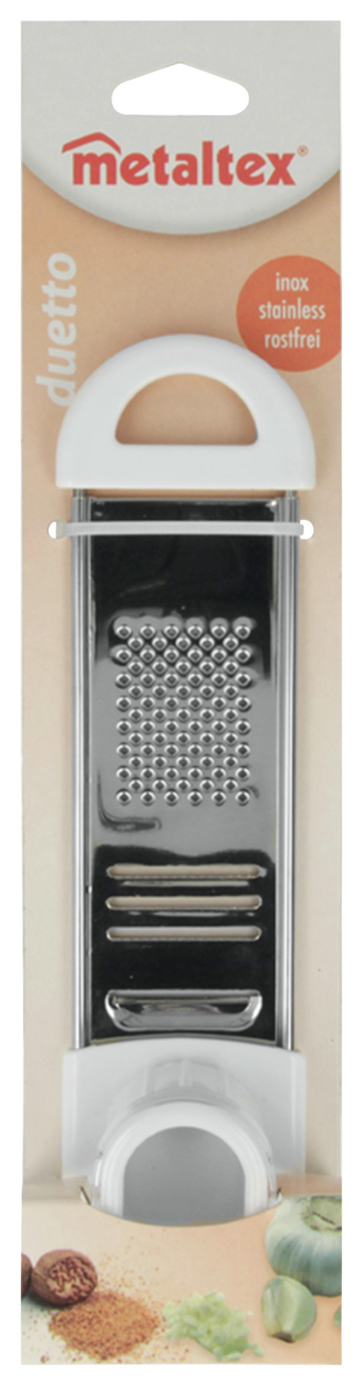 Univerzális Reszelő Duetto - fehér, műanyag/fém (28,8/6.8/4.6cm) - Metaltex
