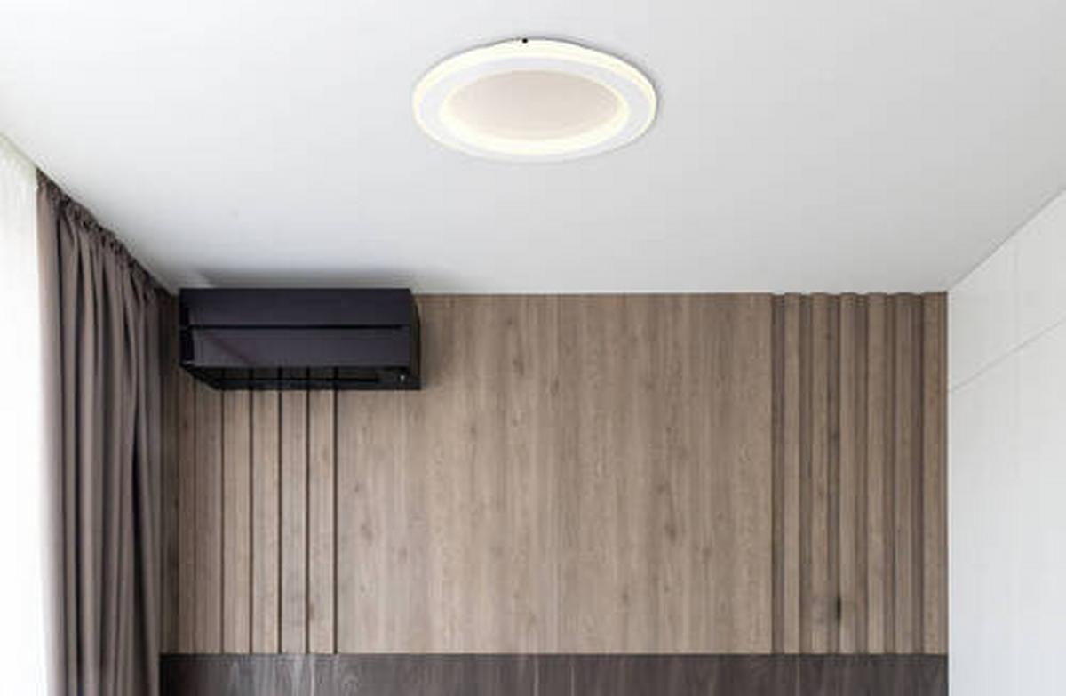 LED-Deckenleuchte 48917-18 - Opal/Weiß, Design, Kunststoff/Metall (29,7/4,7cm) - Globo