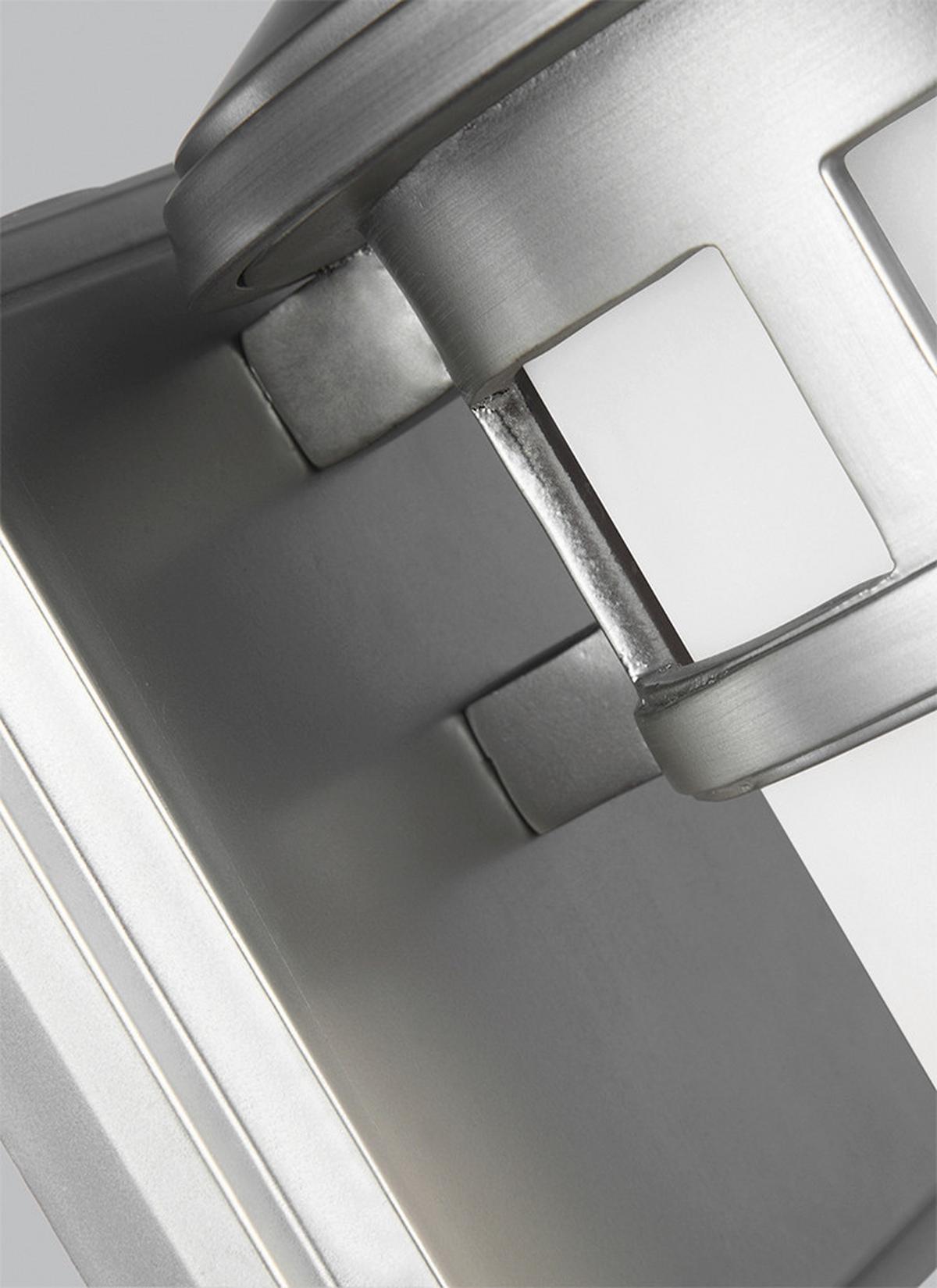 Außenwandleuchte Fe-Newport-S-Pbs - Edelstahlfarben, KONVENTIONELL, Glas (15,9/19,3/22,9cm) - Elstead Lighting