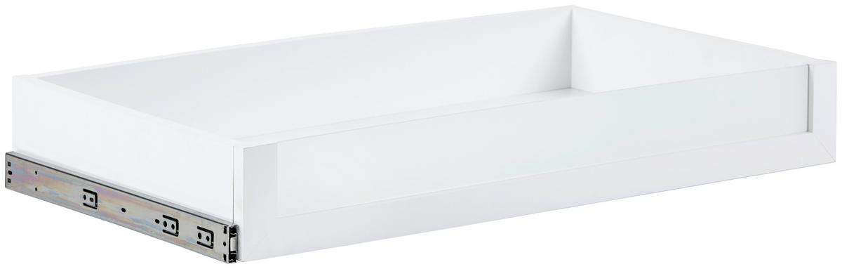 Schublade Unit Weiß Unit - Weiß, MODERN, Glas/Holzwerkstoff (83/12/45cm) - Ondega