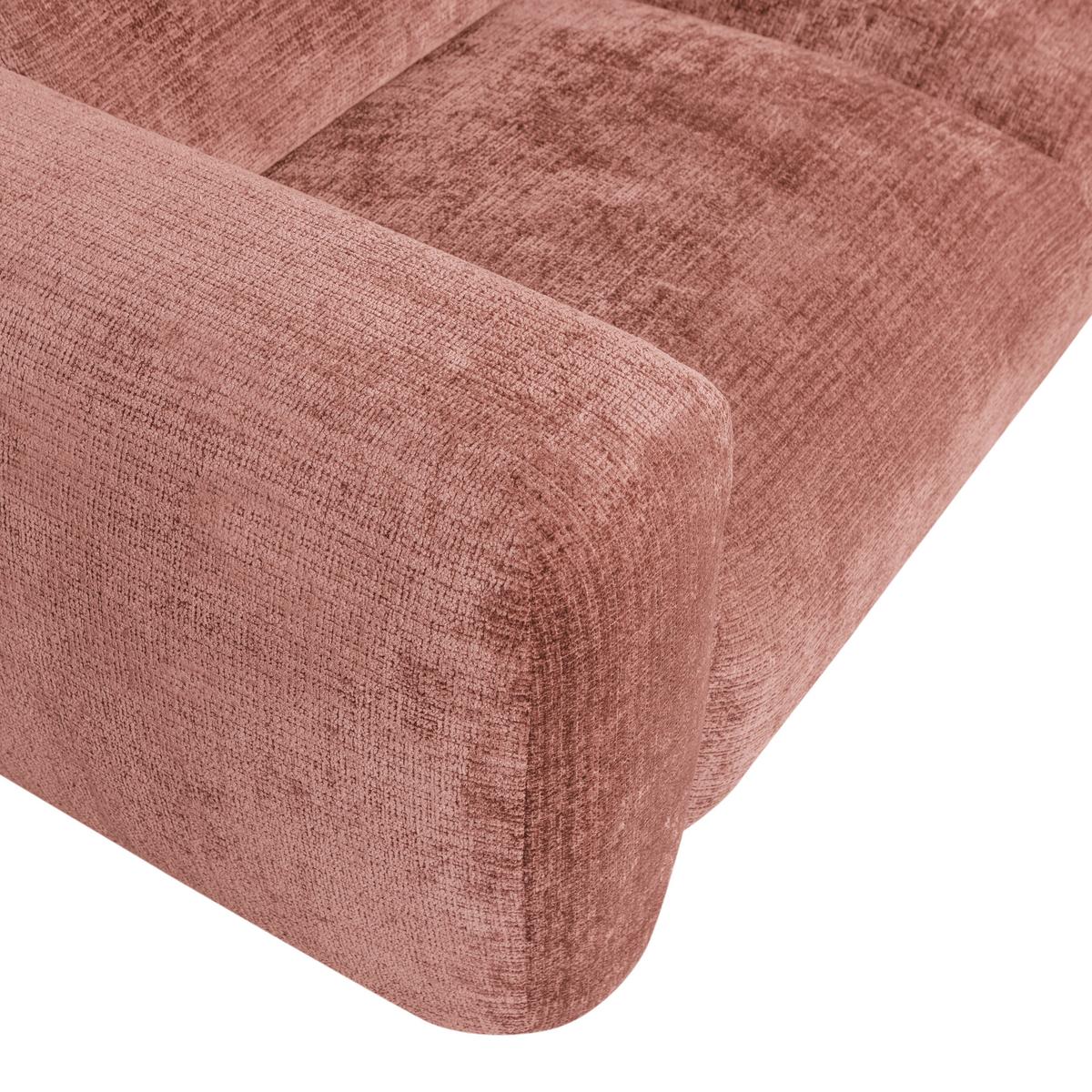 Ecksofa Cloud Taupe, Pink S: 280x165cm - Taupe/Pink, Design, Textil (280/165cm) - Livetastic