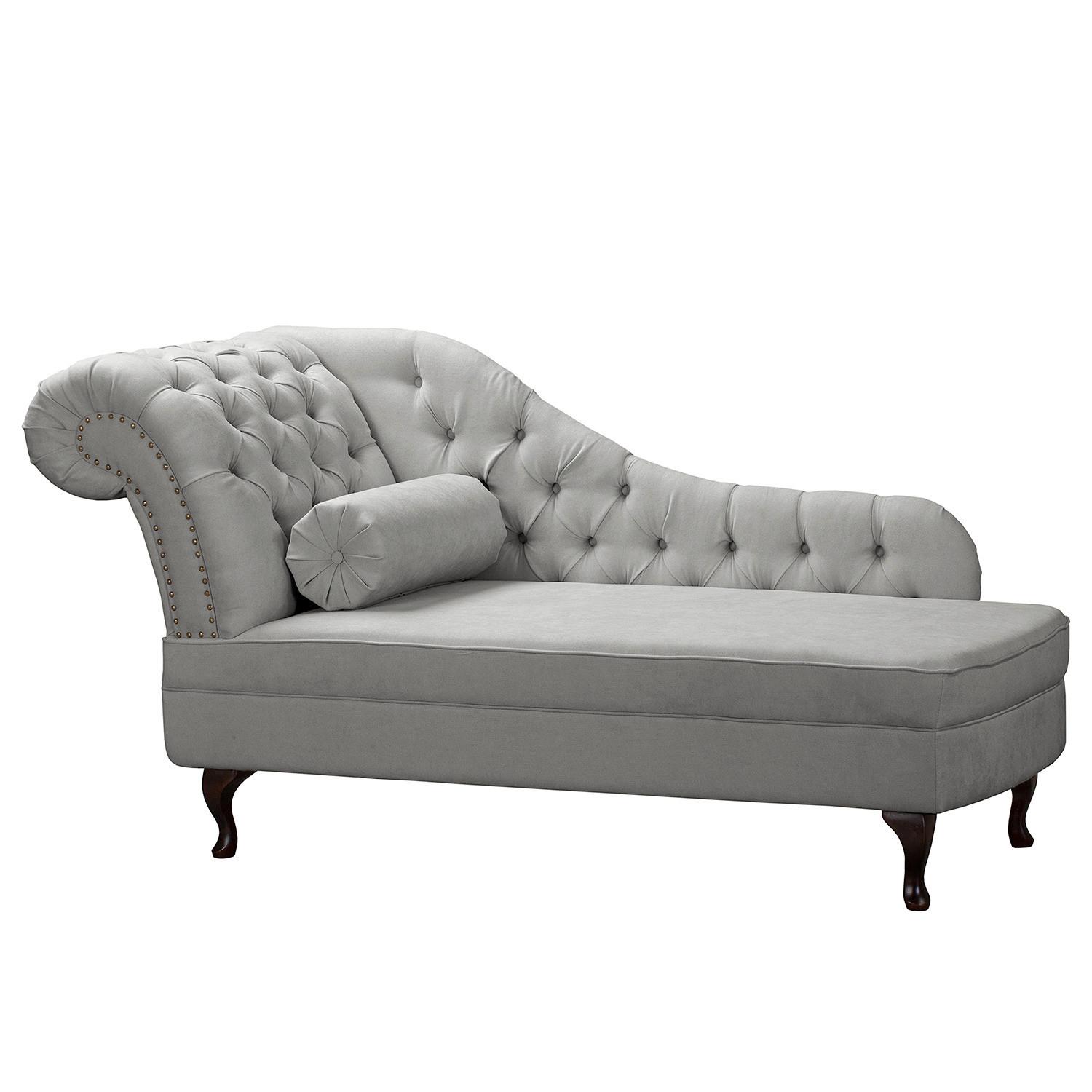 Récamiere Pako Grau B: 185cm - Braun/Grau, Design, Textil (185/93/75cm) - P & B