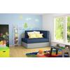 Récamiere Rosa Blau, Grau, B: 104 cm - Blau/Schwarz, Design, Textil (104/60/75cm) - MID.YOU