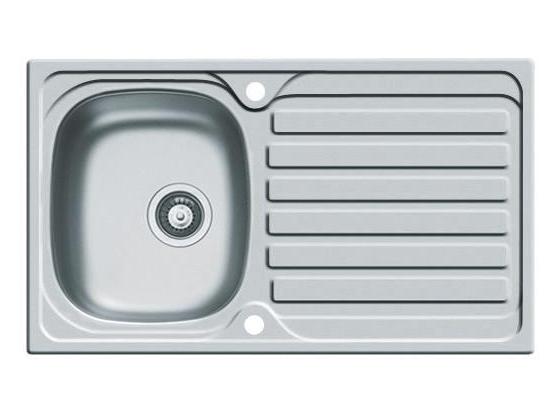 Spüle Edelstahl Glatt - Edelstahlfarben, Design, Metall (79/50cm) - HKT Spüle Edelstahl Glatt - Edelstahlfarben, Design, Metall (79/50cm) - HKT