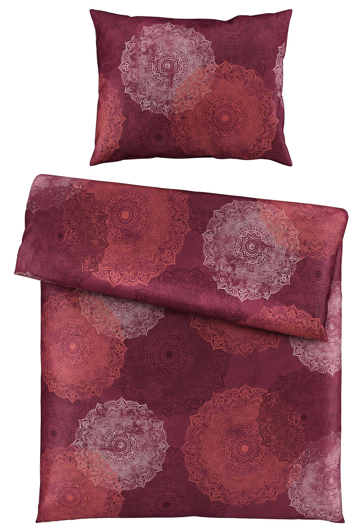 Ágyneműhuzat-garnitúra Linda - piros, Romantik / Landhaus, textil - James Wood