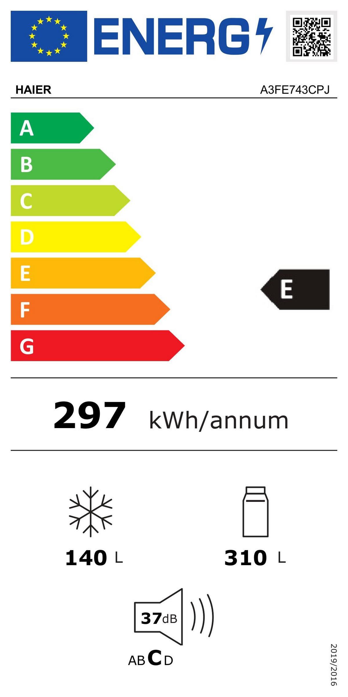 Szabadonálló Háromajtós Hűtő Haier A3fe743cpj - Basics, Üveg (70/67,5/190,6cm)