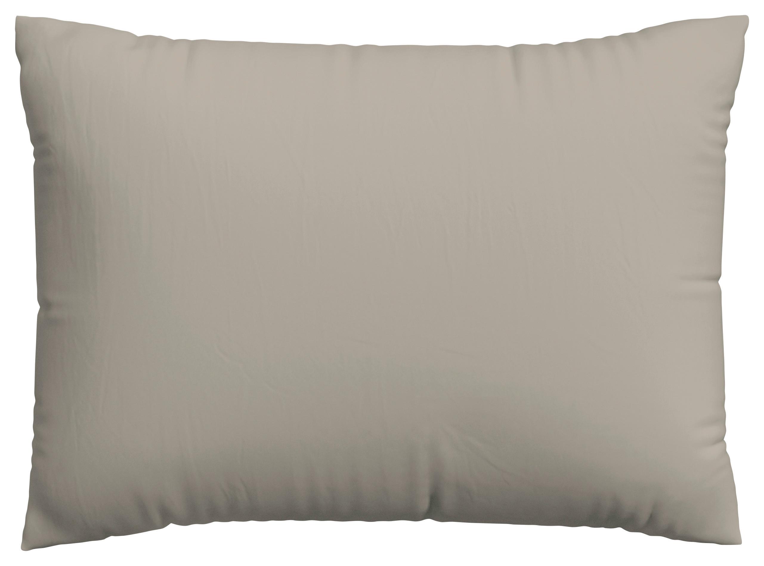 Kissenbezug Knitted 70x90 cm Jersey Taupe - Taupe, Basics, Textil (70/90cm) - Schlafgut