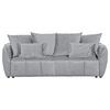 2-Sitzer-Sofa Mit Schlaffunktion Meyford B:250cm - Hellgrau/Schwarz, KONVENTIONELL, Textil (250/70/118cm) - MID.YOU