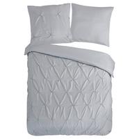 Bettwäsche Elegance Grau Hellgrau 135x200 cm - Hellgrau, Basics, Textil (135/200cm)