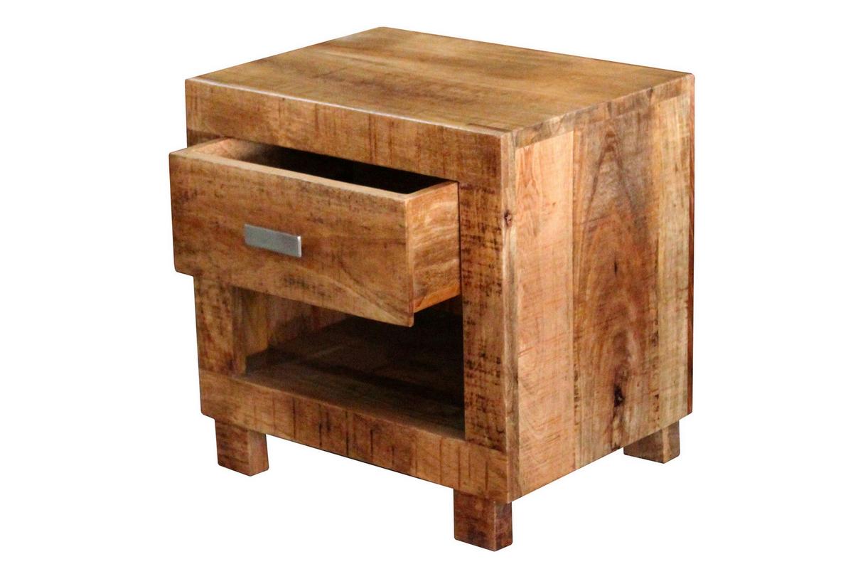 Nachttisch Naturfarben B: 40 Cm - Naturfarben, Design, Holz (40/40/30cm) - Livetastic