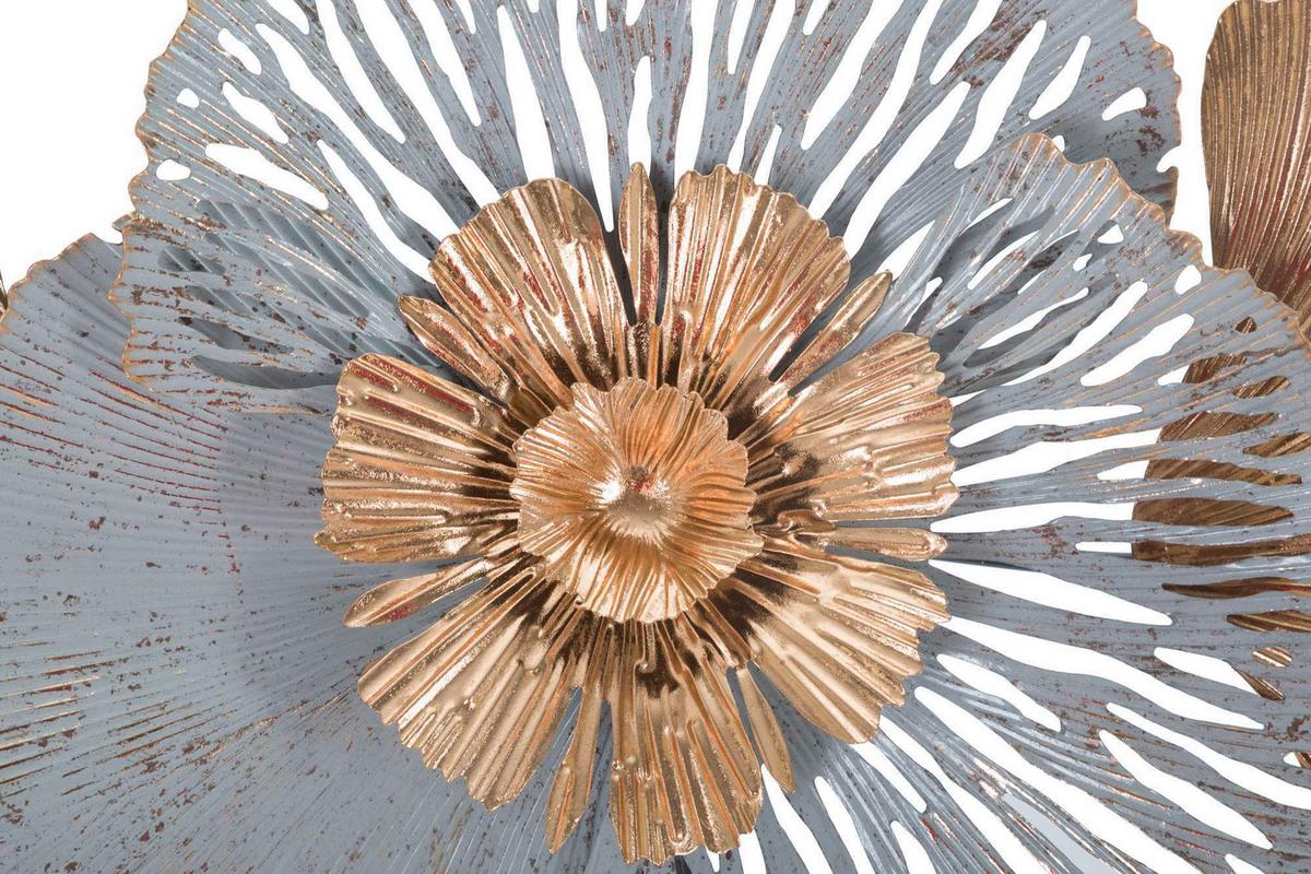 Wanddeko Poxy A Silber/goldfarben B: 130,8 Cm - Basics, Metall (130.8/55,90/8cm)