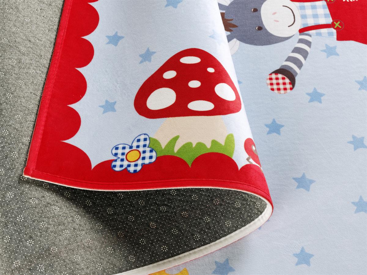 Kinderteppich Bg-715 100x160 - Blau/Rot, Trend, Textil (100/160cm)
