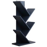 REGÁL NULIS L - antracitová, Design, kompozitné drevo (40/77/20cm) - MID.YOU