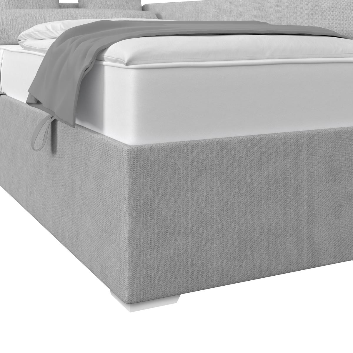 Kárpitozott Ágy Remi 90/200cm - szürke, Modern, textil/fa (90/200cm)