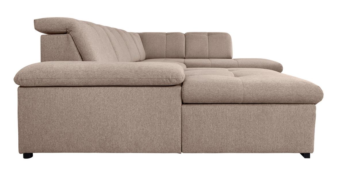 Wohnlandschaft Ramzes Hellbraun U: 173x328x215 cm - Hellbraun/Grau, Design, Textil (173/328/215cm) - MID.YOU