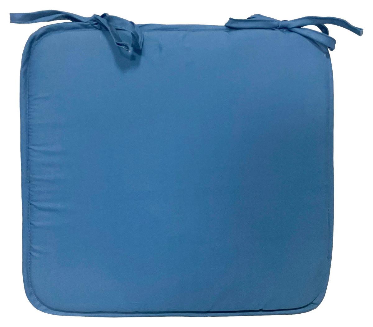 Sitzkissen Christa - Blau, KONVENTIONELL, Textil (36/36/2cm) - Ondega