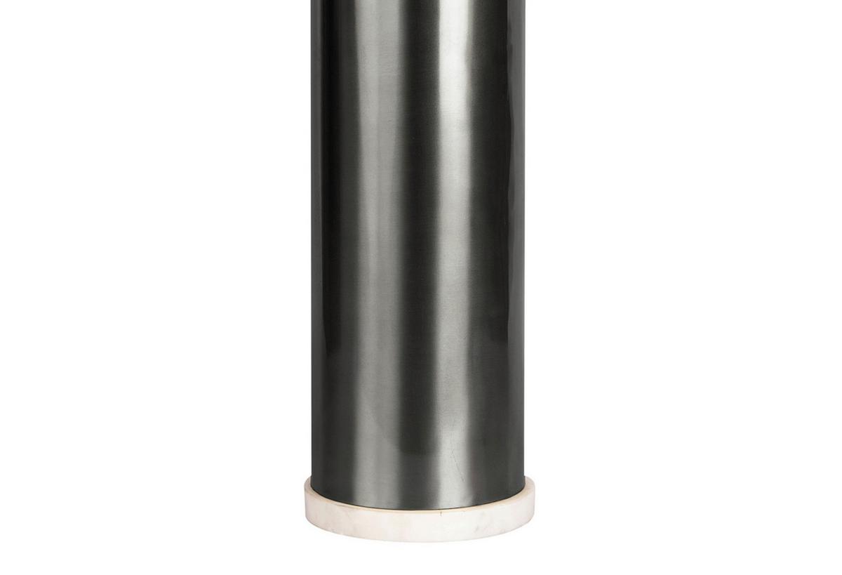 Kerzenhalter Shanti Schwarz, D: 16 cm - Schwarz, Trend, Glas/Stein (16/72,5/72.5cm) - Kayoom