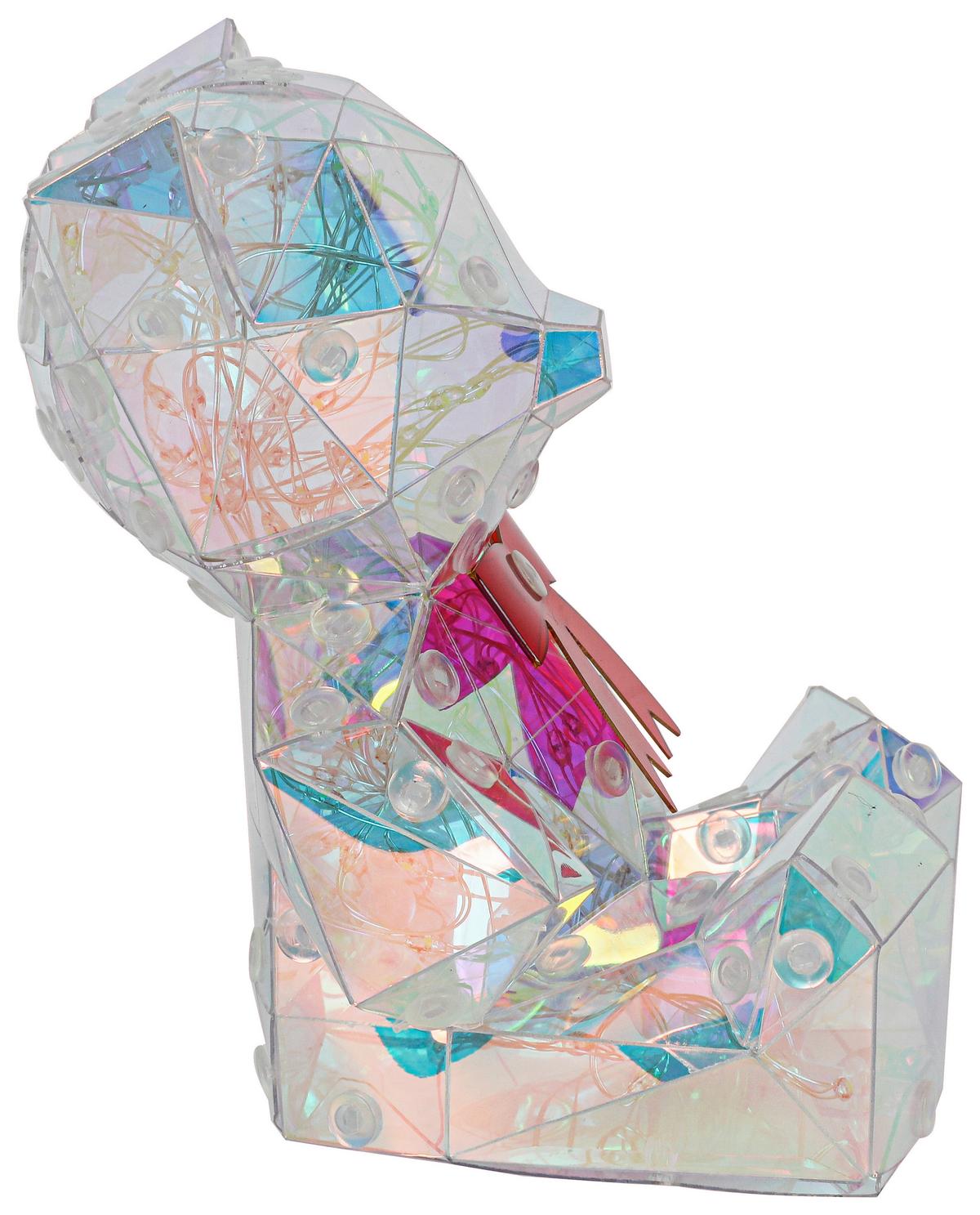 DEKORAČNÉ LED SVIETIDLO GIGA - priehľadné/perleťová, Modern, plast (11/11,5/13,5cm) - Mömax