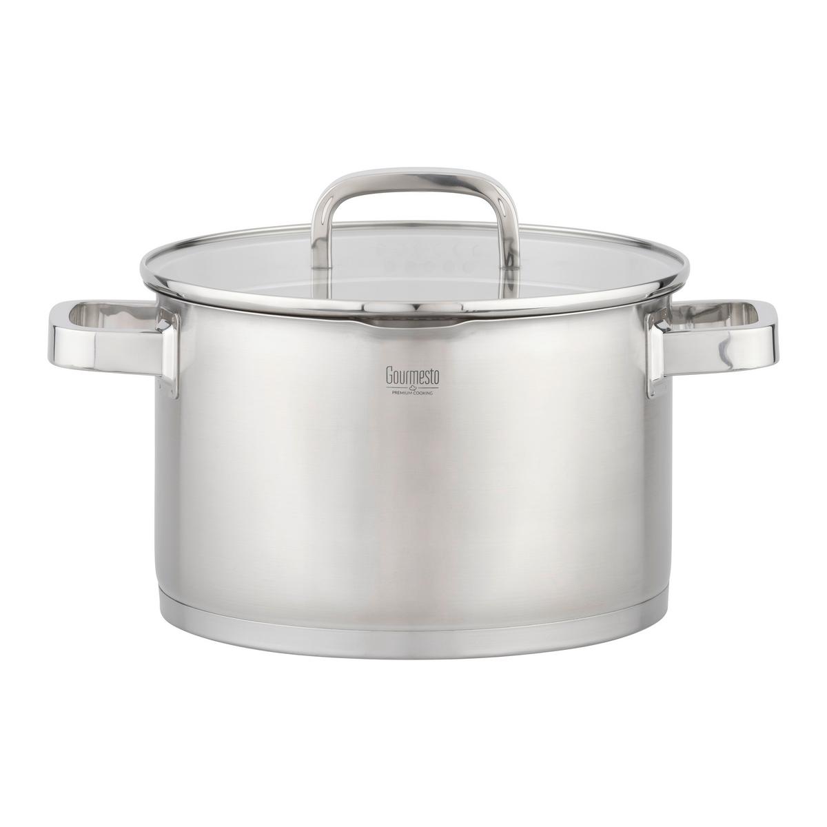 Hrniec 6L - čiré/barvy nerez oceli, Konvenční, kov/sklo (24/15cm) - Gourmesto