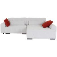 Ecksofa Chance - Beige/Rot, MODERN, Holz/Holzwerkstoff (301/201cm)