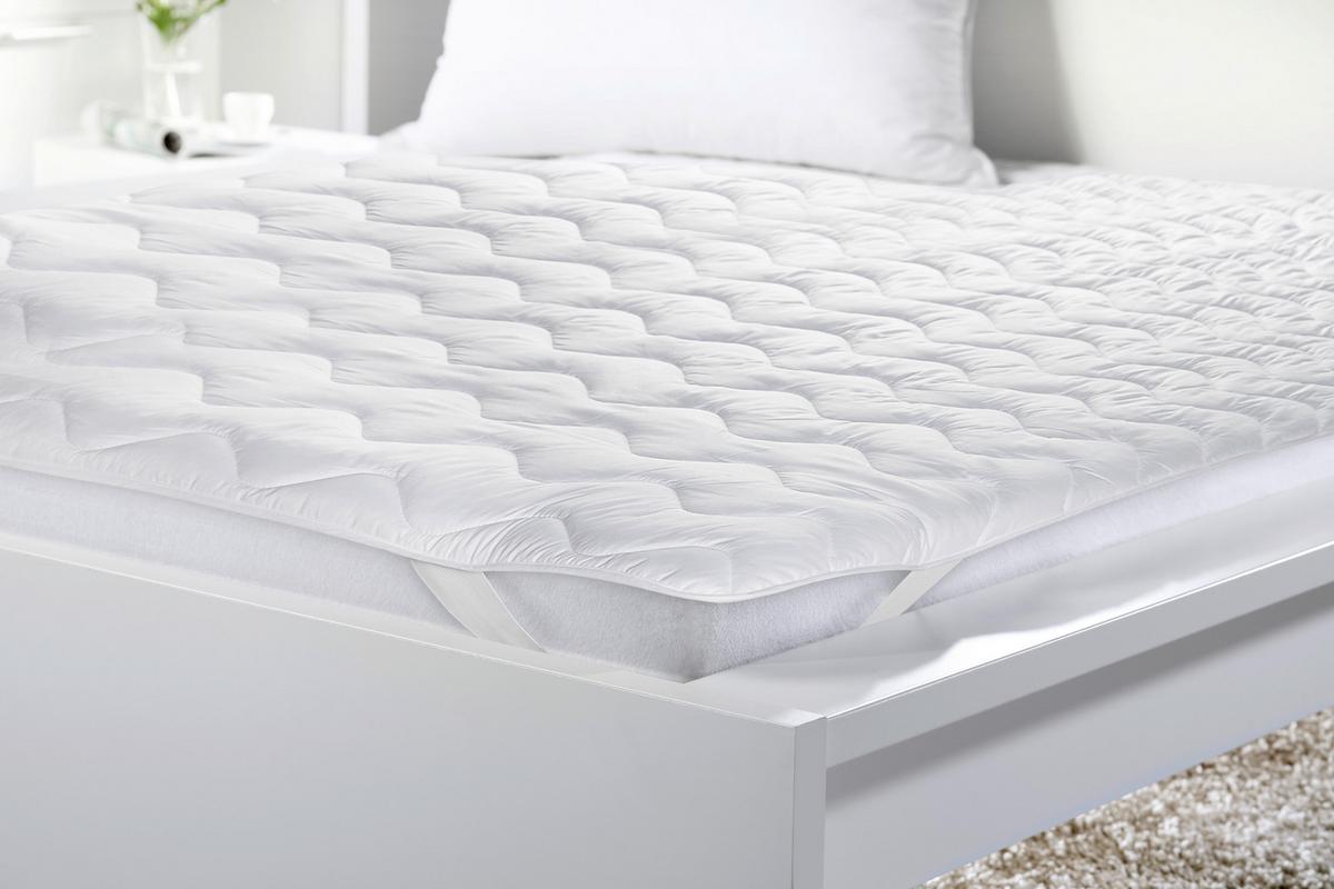 CHRÁNIČ MATRACE John, 140/200cm, bílá - bílá, textil (140/200cm) - Nadana