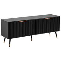 NÍZKÁ KOMODA BLACK TV - měděné barvy/černá, Design, kov/kompozitní dřevo (150/60/39cm) - MID.YOU