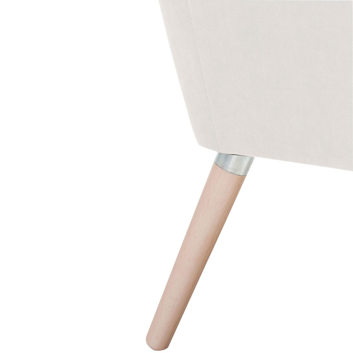 Polstersessel Mit Armlehnen Alegro Velours Creme - Buchefarben/Creme, Design, Textil (67/81/71cm) - Max Winzer