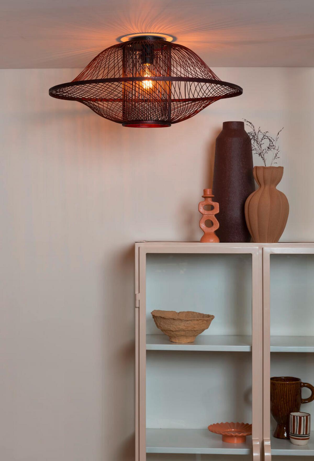 Deckenleuchte Maui - Rotbraun, Basics, Holz (70/30cm) - Good & Mojo
