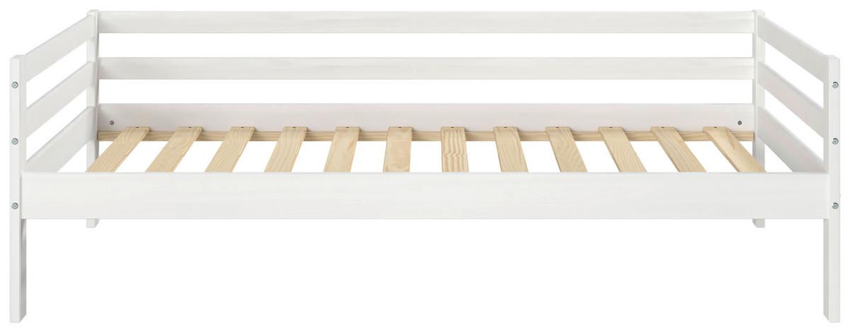 Ágykeret Cozy 90/200 Cm - natúr/fehér, Basics, fa (204,5/62/95,5cm) - MID.YOU
