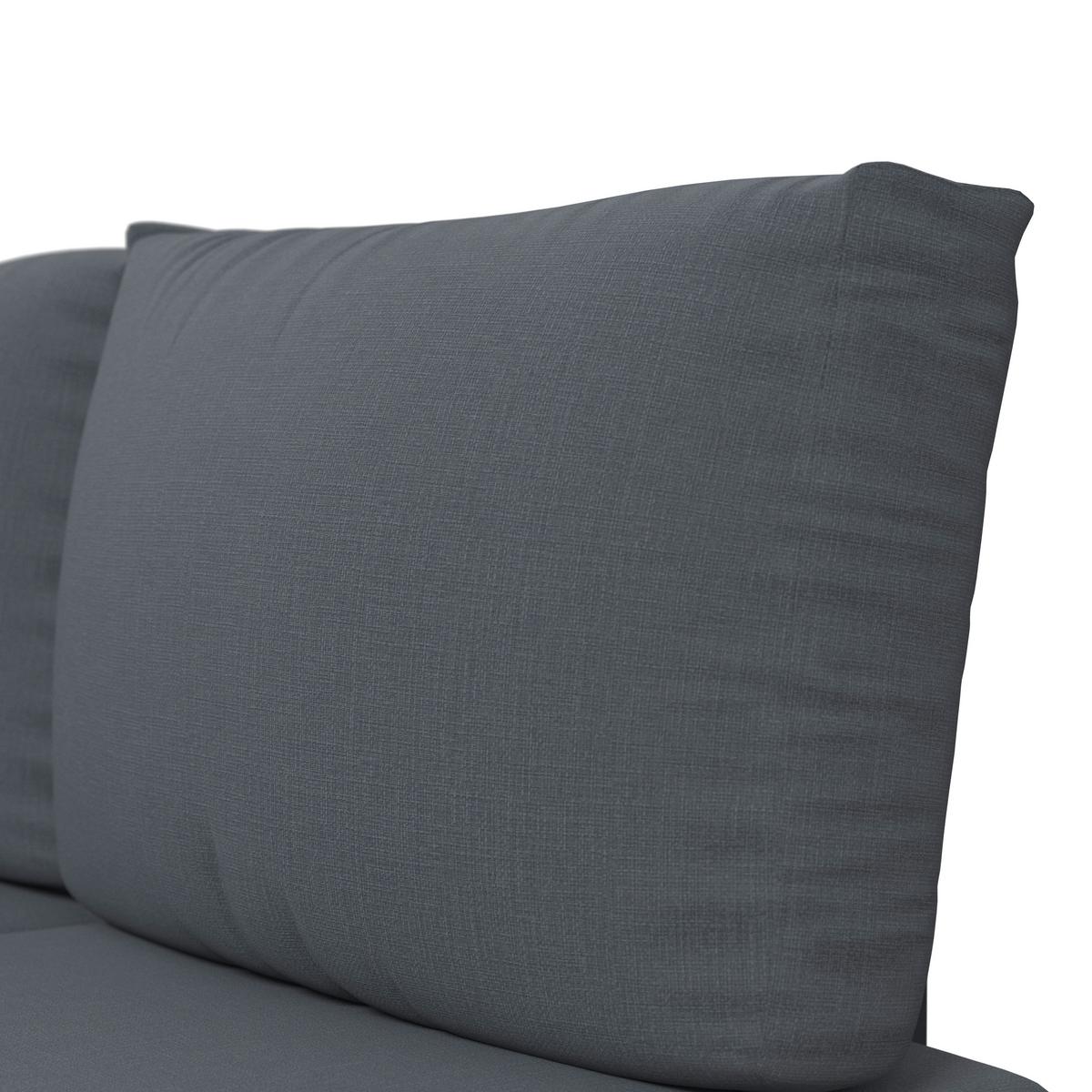 Loungegarnitur 3-Tlg Brügge Metall/Kunststoff mit Kissen - Dunkelgrau/Naturfarben, MODERN, Kunststoff/Textil (226/226cm) - Beldano