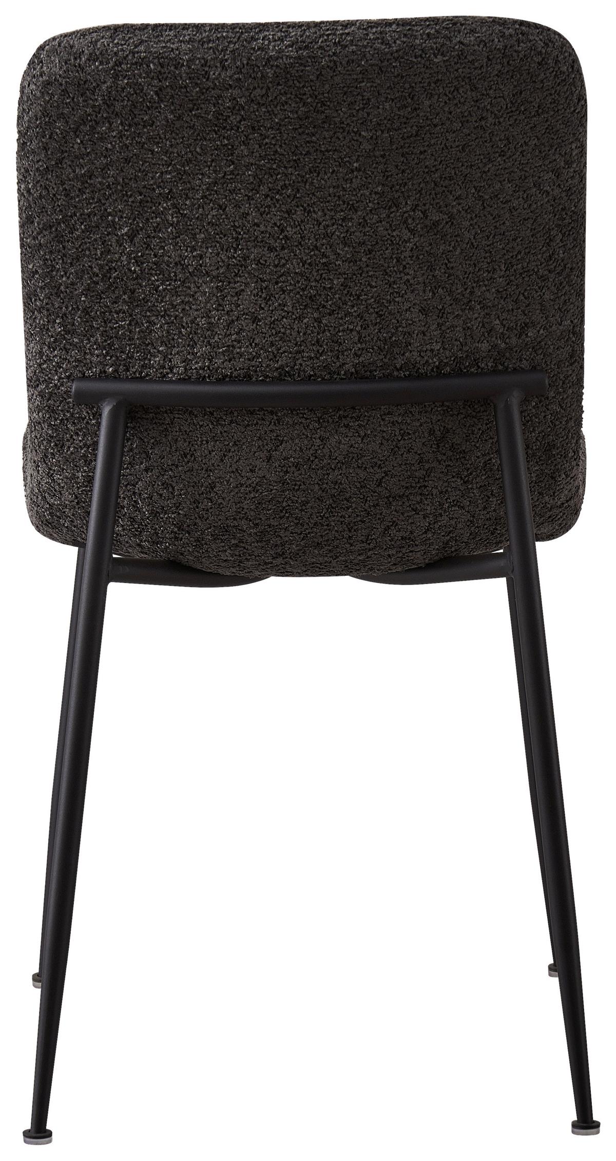 Židle Mila, šedá - šedá/černá, Moderní, kov/dřevo (43/82/57cm) - Mömax