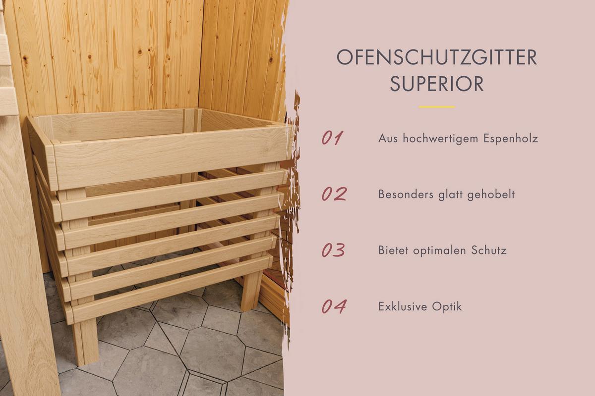 Sauna Kea 2 231/198/202 Cm - Fichtefarben, Basics, Holz (231/198/202cm)