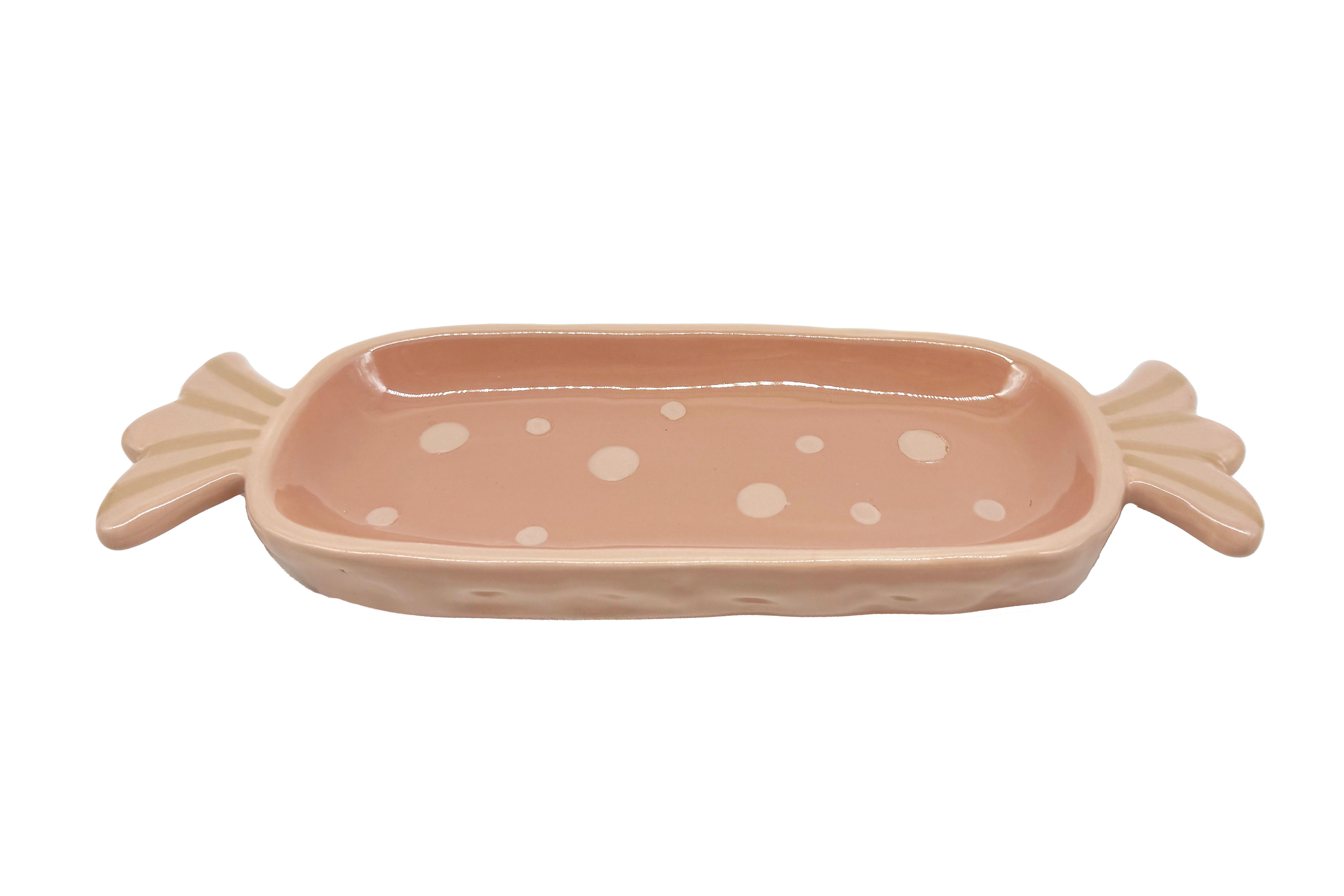 Dekoračný tanier CANDY - ružová/tmavoružová, Konventionell, keramika (24/2,4/8,2cm) - Mömax