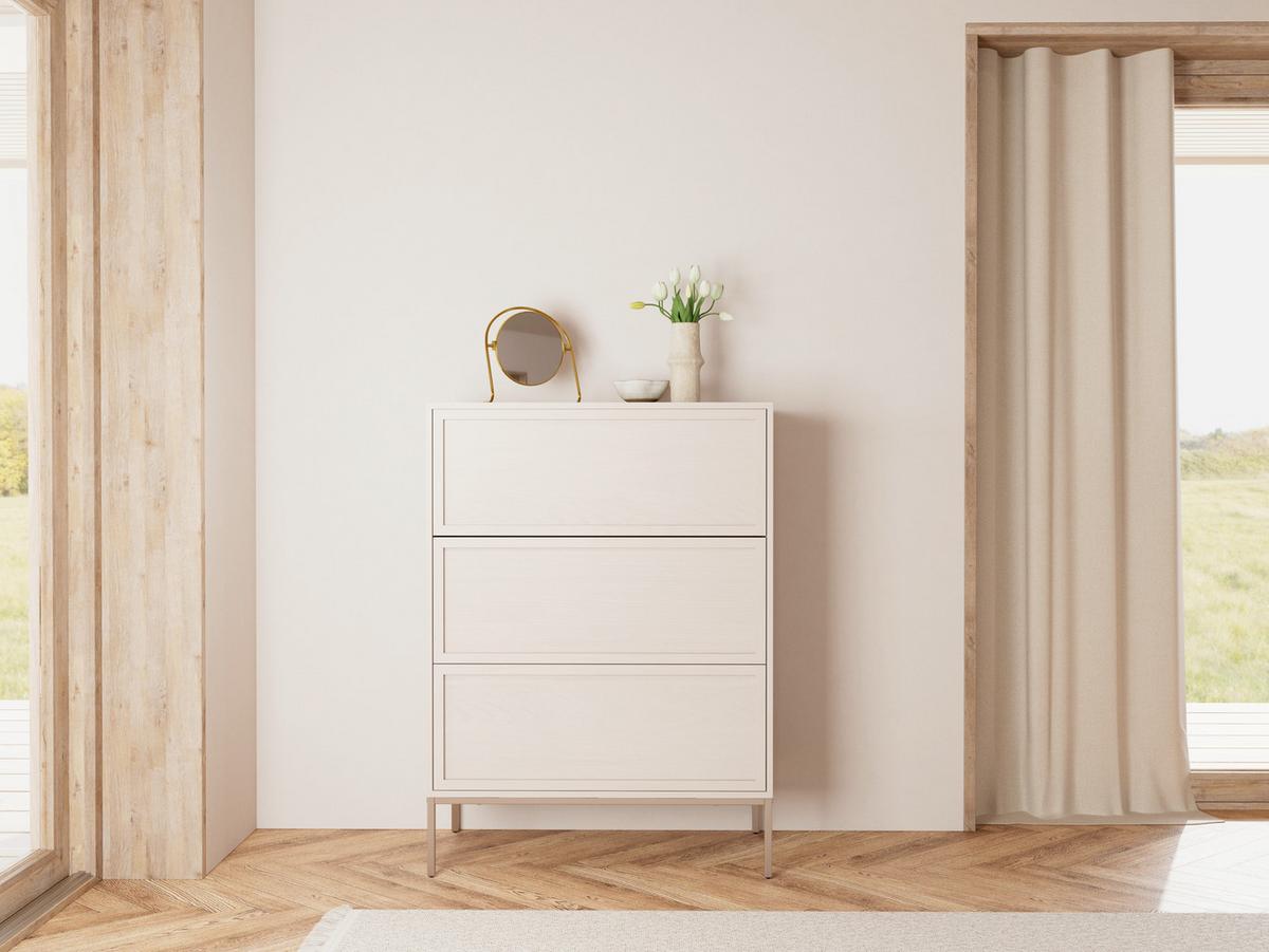 KOMODA PALMDALE - šedá, Design, kov/kompozitní dřevo (80/110/40cm) - MID.YOU